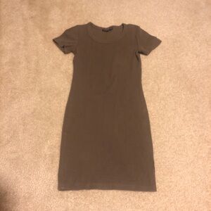 Green T-shirt Mini Dress XS